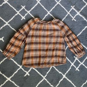 Plaid Top NWT